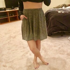 Nordstrom Grey High-Low Skirt
